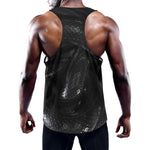 Black Snake Print Training Tank Top