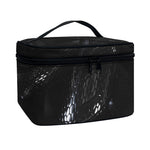 Black Snake Print Travel Makeup Bag