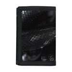 Black Snake Print Trifold Wallet