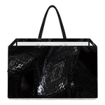 Black Snake Print Utility Tote Bag