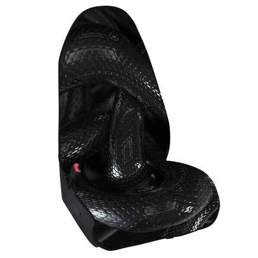 Black Snake Print Waterproof Car Seat Cover