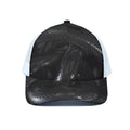 Black Snake Print White Mesh Trucker Hat