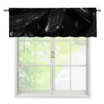 Black Snake Print Window Valance