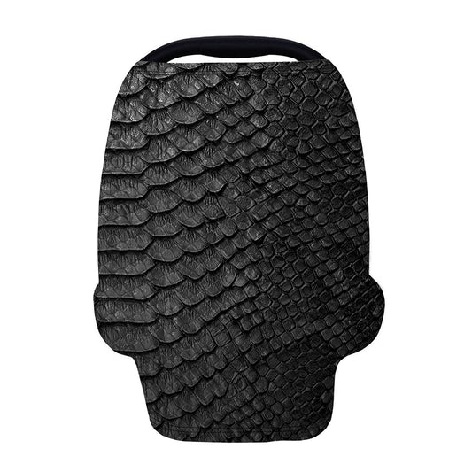 Black Snakeskin Print Baby Seat Cover