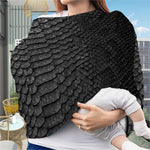 Black Snakeskin Print Baby Seat Cover