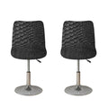 Black Snakeskin Print Bar Stool Covers