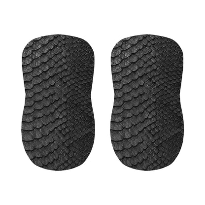 Black Snakeskin Print Bar Stool Covers