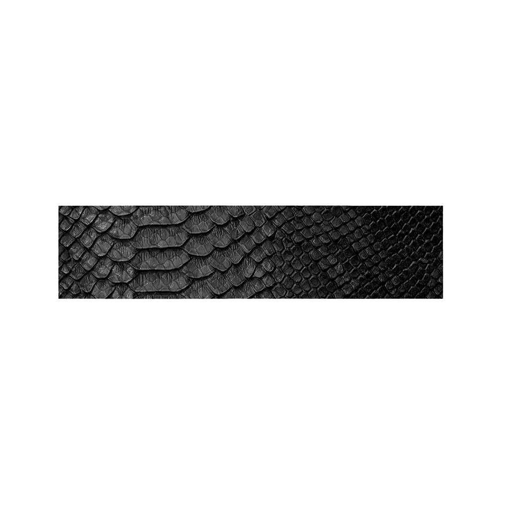 Black Snakeskin Print Bed Runner