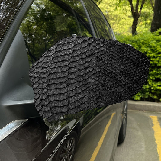 Black Snakeskin Print Car Side Mirror Covers