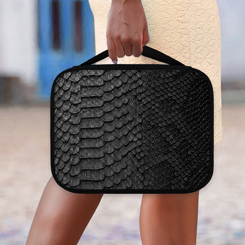 Black Snakeskin Print Classic Bible Case