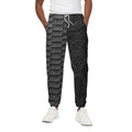 Black Snakeskin Print Cotton Sweatpants
