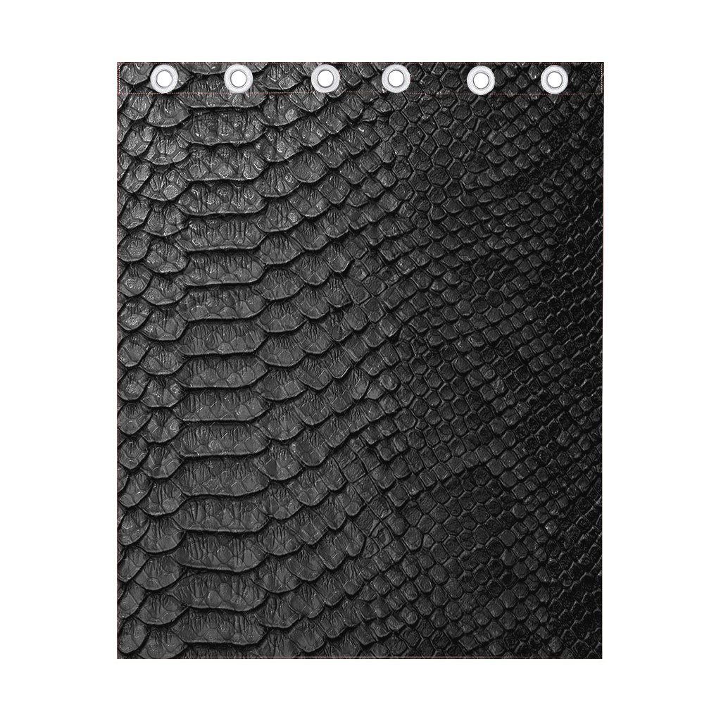 Black Snakeskin Print Curtain