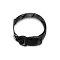Black Snakeskin Print Dog Collar