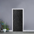 Black Snakeskin Print Door Sticker