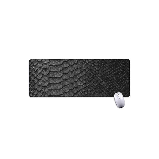 Black Snakeskin Print Extended Mouse Pad