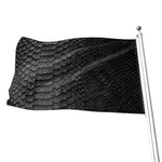 Black Snakeskin Print Flag
