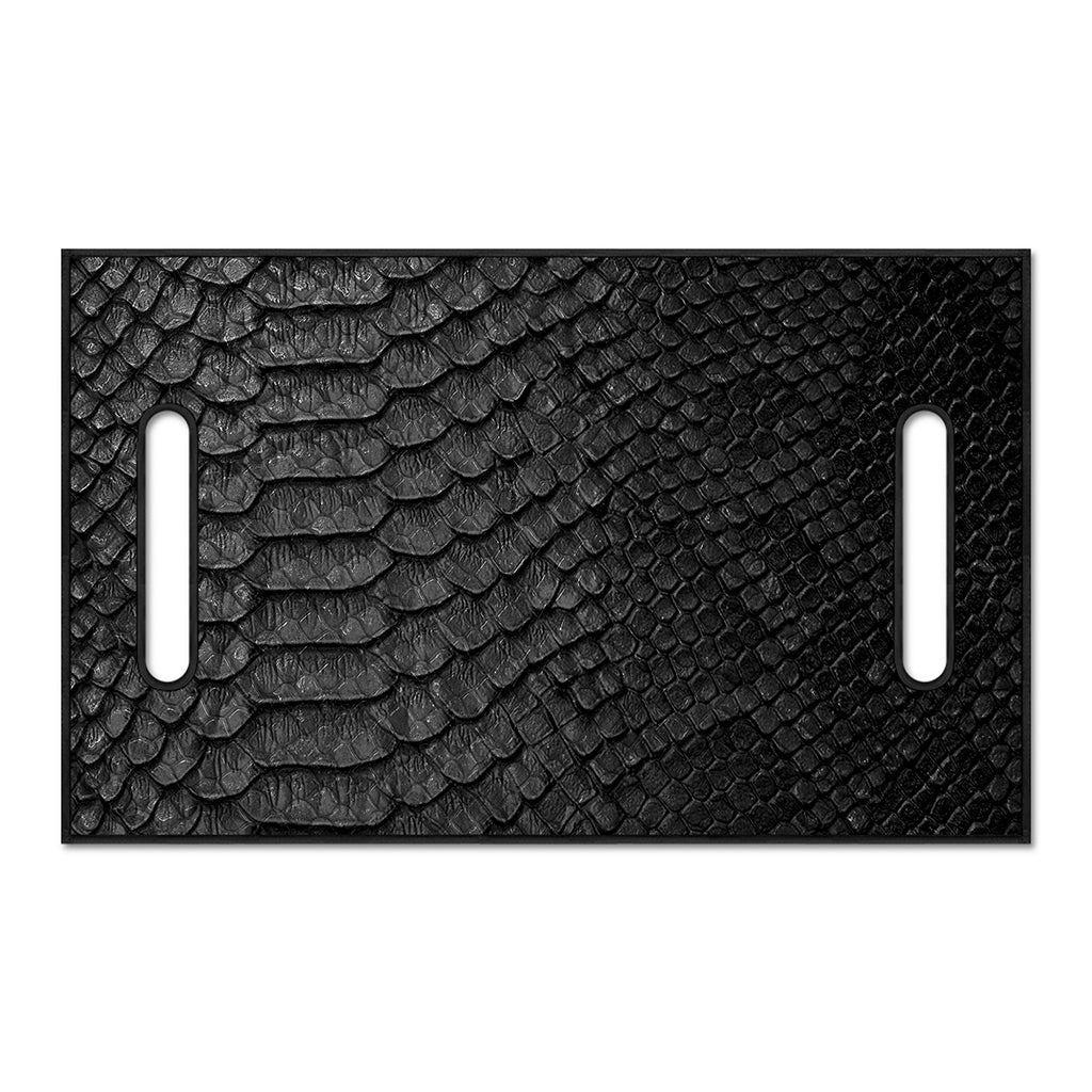 Black Snakeskin Print Golf Cart Seat Cover