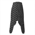 Black Snakeskin Print Hammer Pants