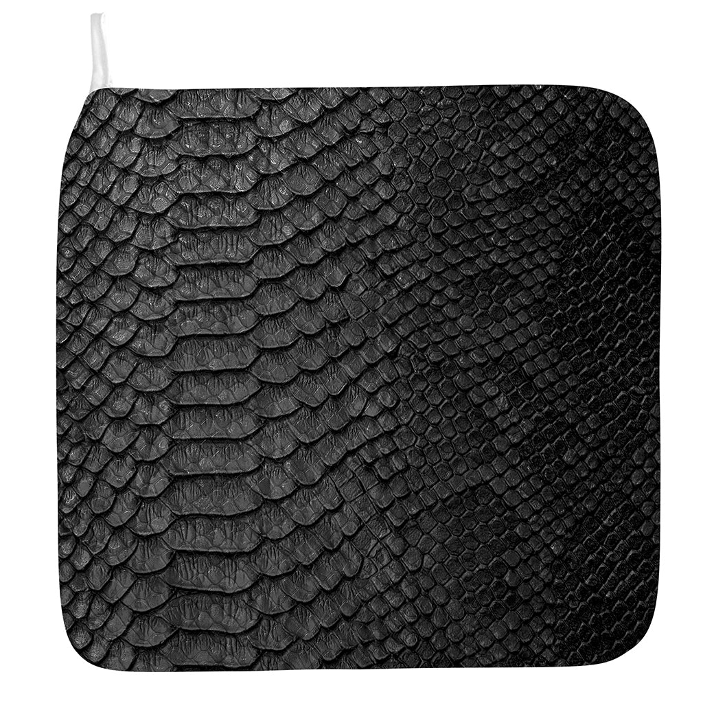 Black Snakeskin Print Hand Towel