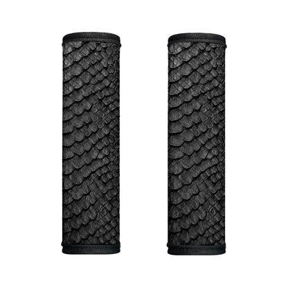 Black Snakeskin Print Handle Covers