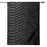 Black Snakeskin Print House Flag