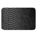 Black Snakeskin Print Indoor Door Mat