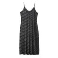 Black Snakeskin Print Jersey Midi Cami Dress