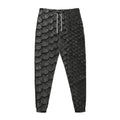 Black Snakeskin Print Jogger Pants
