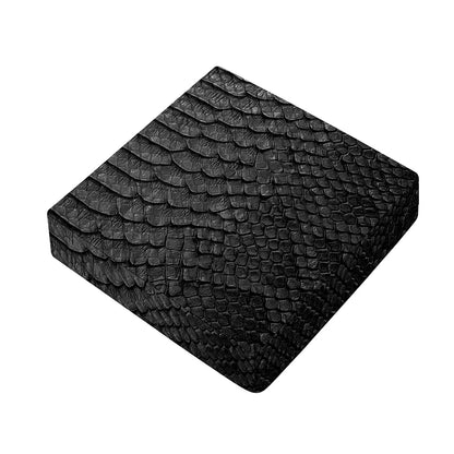 Black Snakeskin Print Outdoor Seat Cushion Cover
