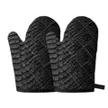 Black Snakeskin Print Oven Mitts