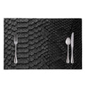 Black Snakeskin Print Placemat