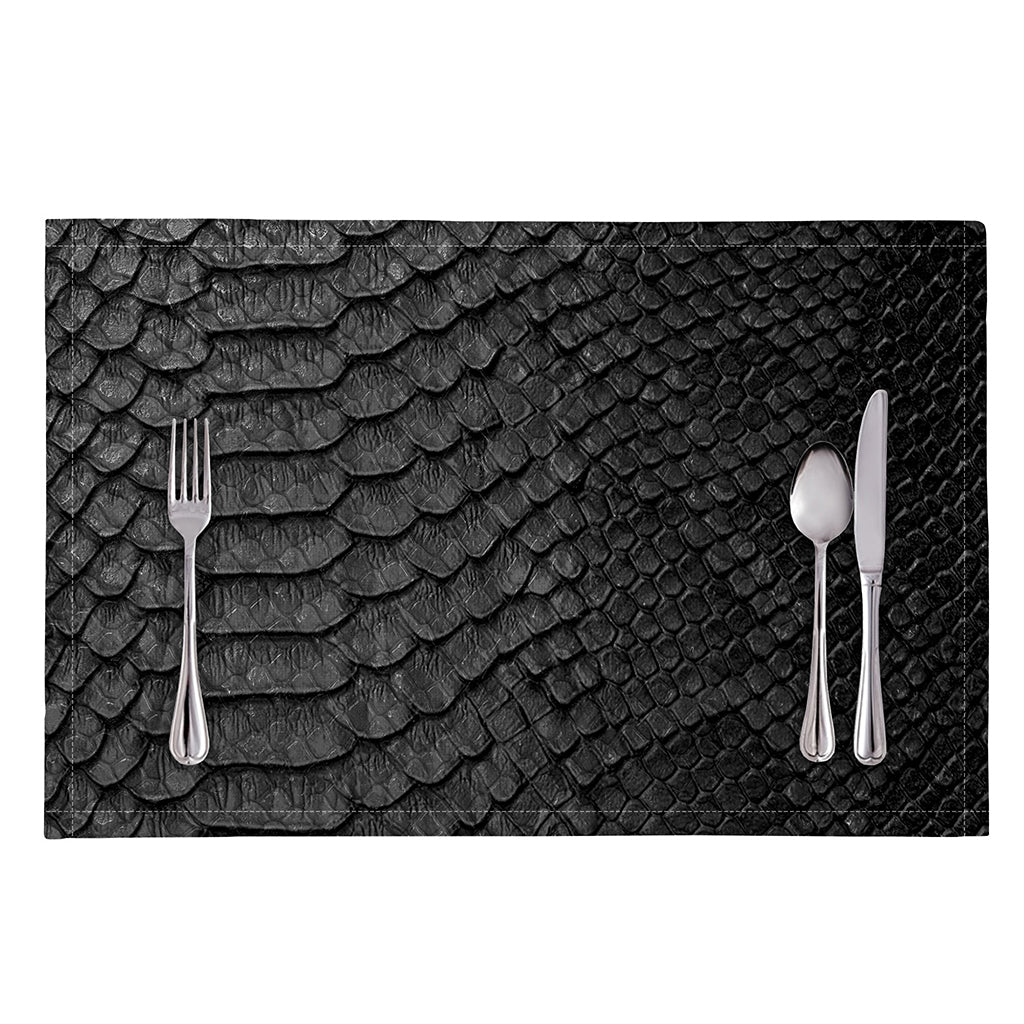 Black Snakeskin Print Placemat
