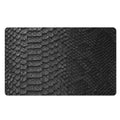 Black Snakeskin Print Polyester Doormat