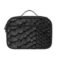 Black Snakeskin Print Portable Lunch Bag
