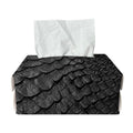 Black Snakeskin Print Rectangle Tissue Box Cover