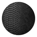 Black Snakeskin Print Round Blanket