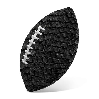 Black Snakeskin Print Rugby Ball