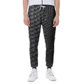 Black Snakeskin Print Joggers