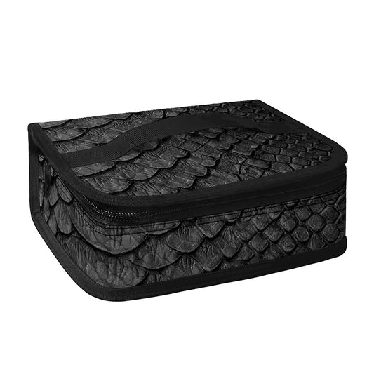 Black Snakeskin Print Small Lunch Bag