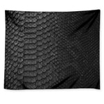 Black Snakeskin Print Tapestry