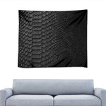 Black Snakeskin Print Tapestry