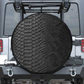 Black Snakeskin Print Tire Cover