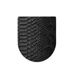 Black Snakeskin Print Toilet Lid Cover