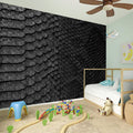 Black Snakeskin Print Wall Sticker