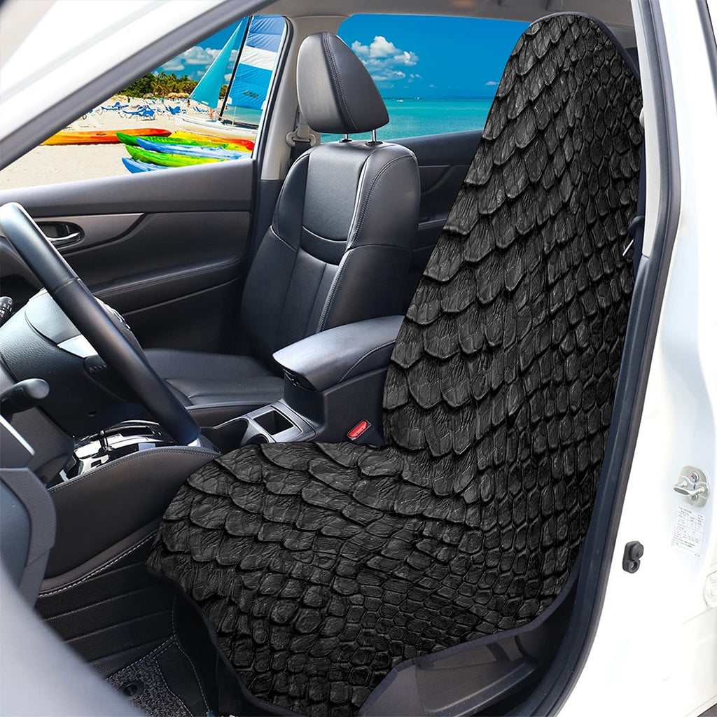 Black Snakeskin Print Waterproof Car Seat Cover