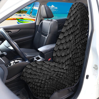 Black Snakeskin Print Waterproof Car Seat Cover