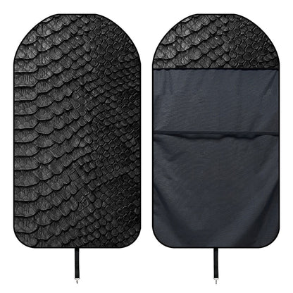 Black Snakeskin Print Waterproof Car Seat Cover