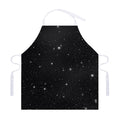 Black Space Print Adjustable Apron