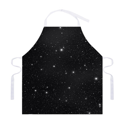 Black Space Print Adjustable Apron