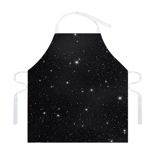 Black Space Print Adjustable Apron